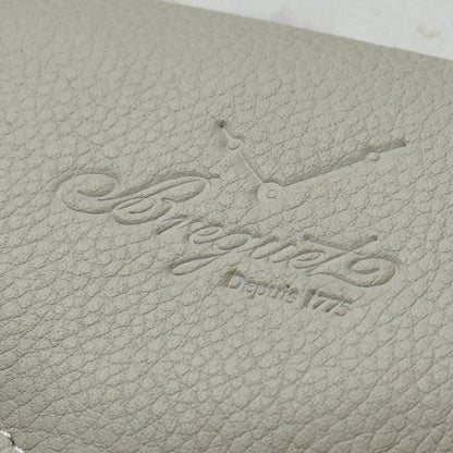 Breguet White Leather Wallet For Watch Enthusiasts | Elegant Accessory For Timepiece Aficionados