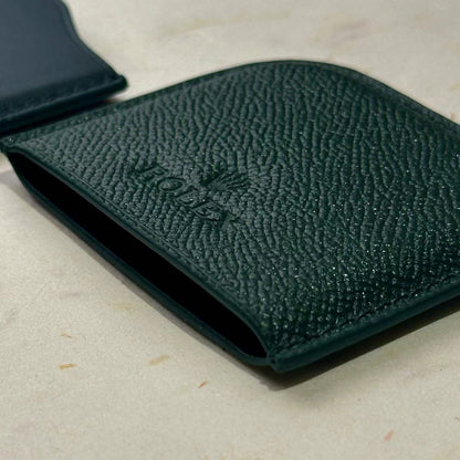 Rolex Dark Green Caviar Leather Cardholder For Vips | Exclusive Luxury Accessory