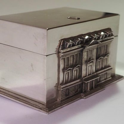 Sterling Silver Box Depicting Paris Rolex Headquarters | Limited Edition Collectible