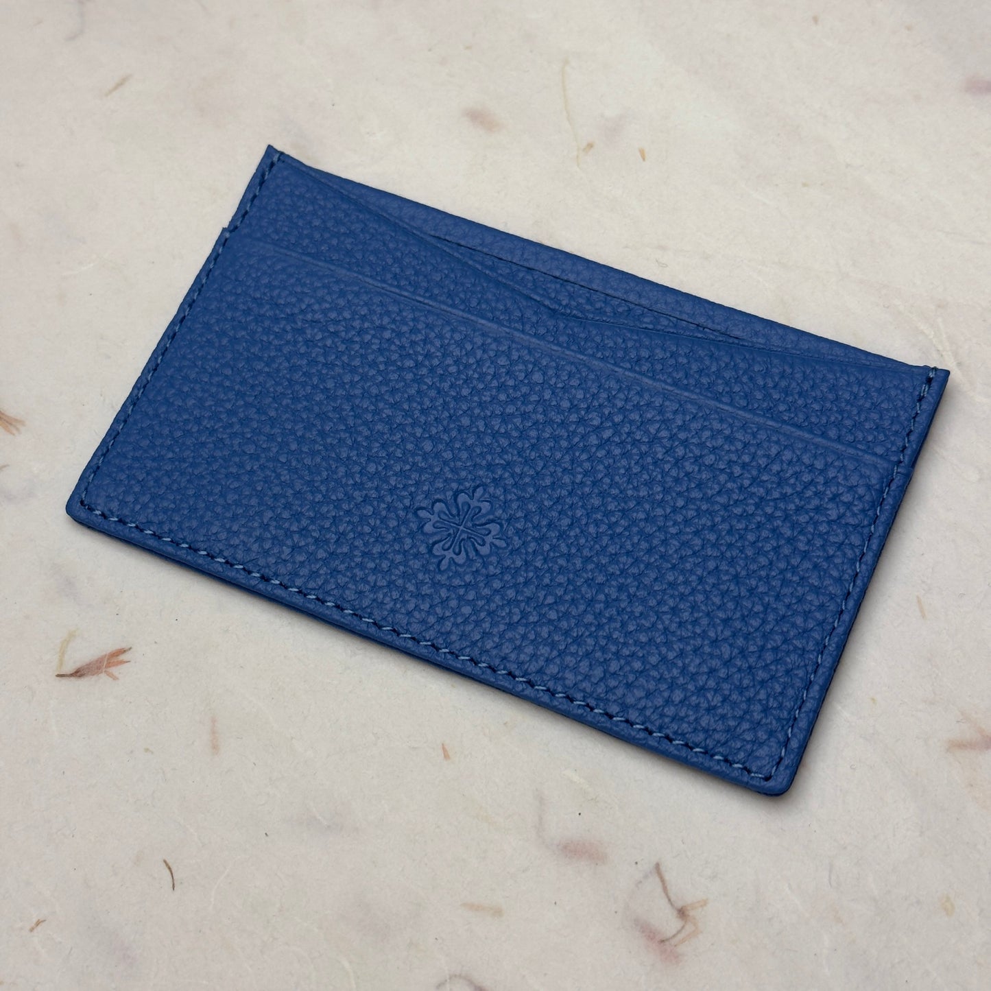 Aqua Blue Leather Card Holder For Stylish Organization | Patek Philippe