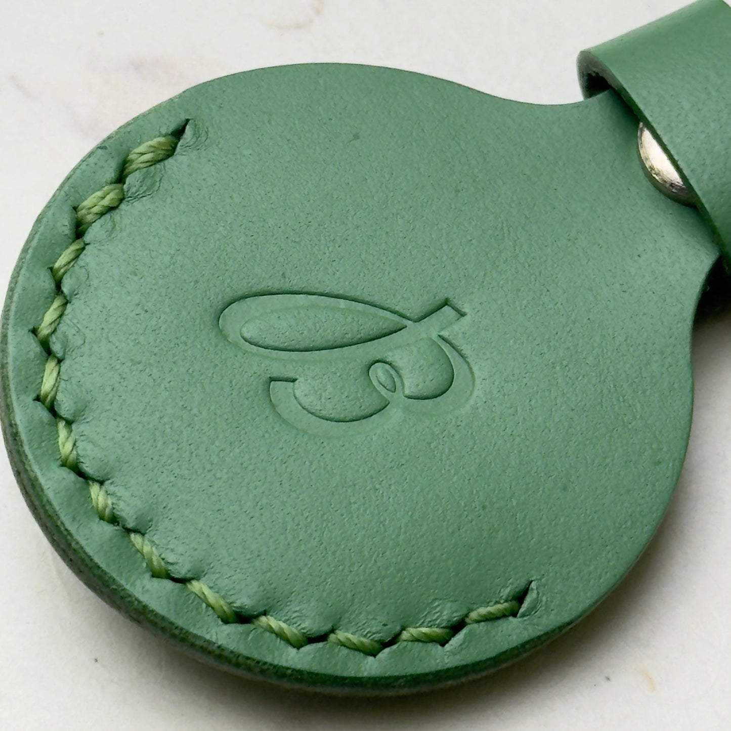 Breitling Green Leather Keychain For Stylish Key Carrying | Luxurious Key Holder