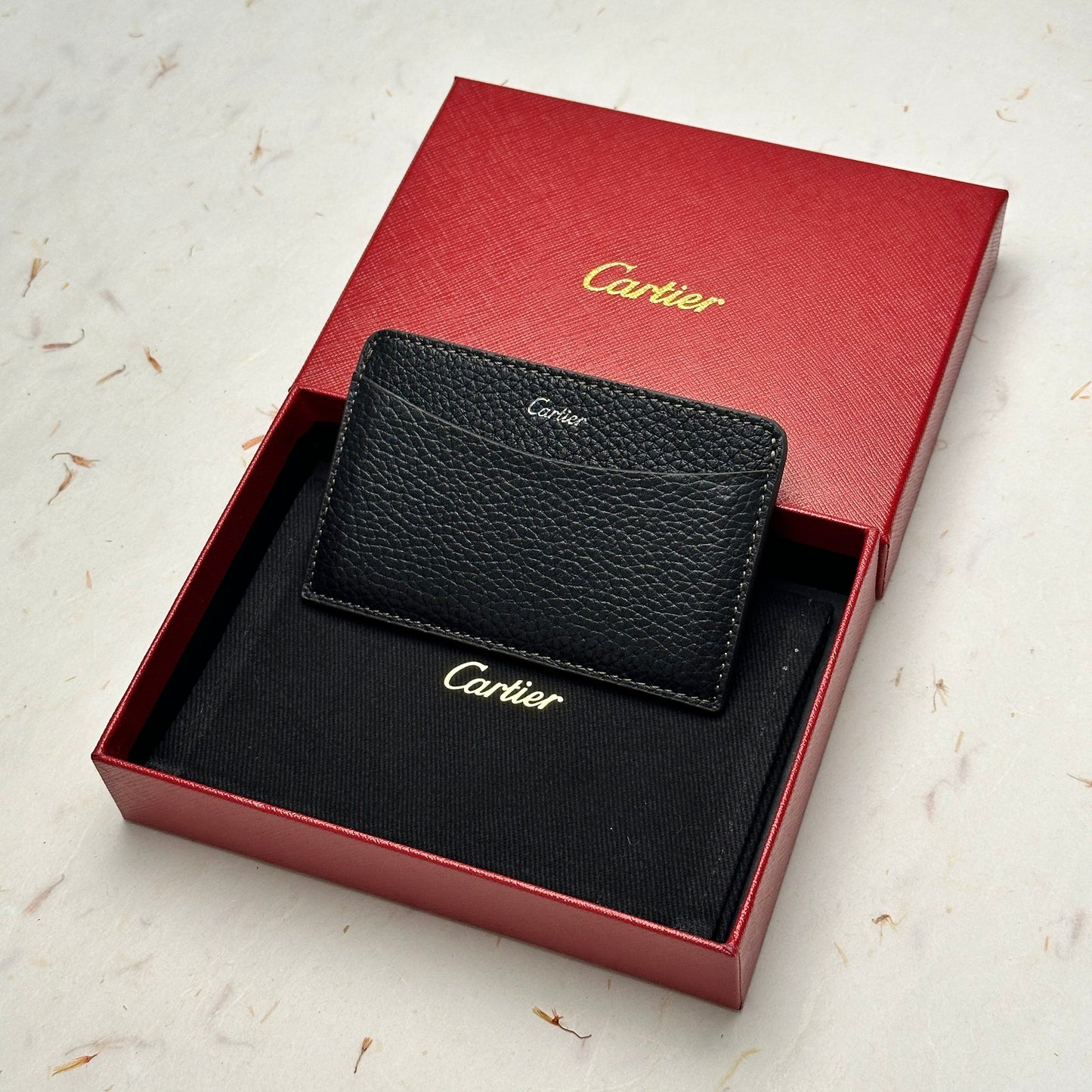 Cartier Black Leather Card Holder For Discerning Luxury Collectors | Cartier