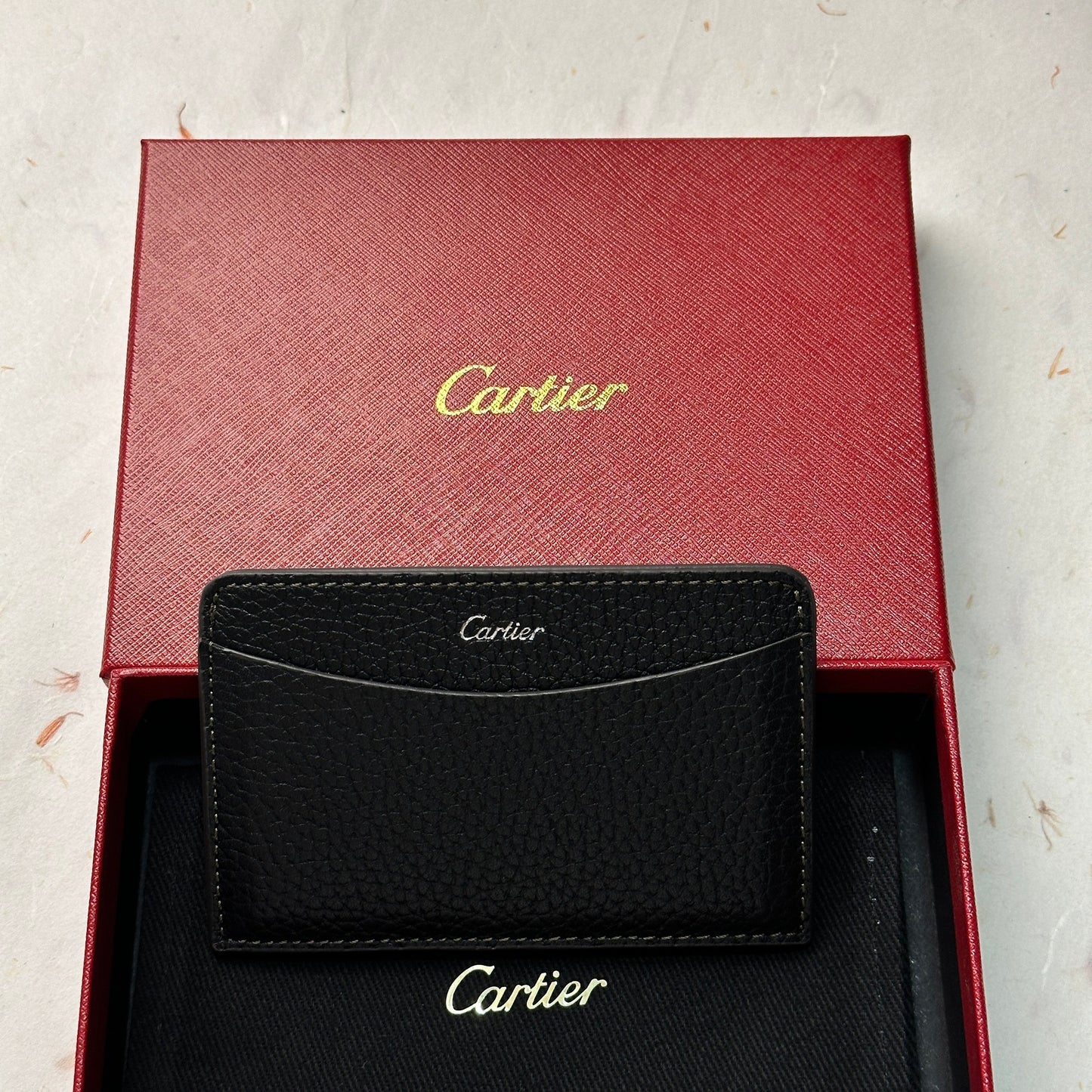 Cartier Black Leather Card Holder For Discerning Luxury Collectors | Cartier