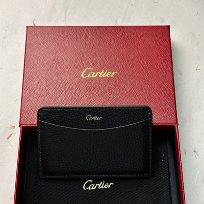 Cartier Black Leather Card Holder For Discerning Luxury Collectors | Cartier