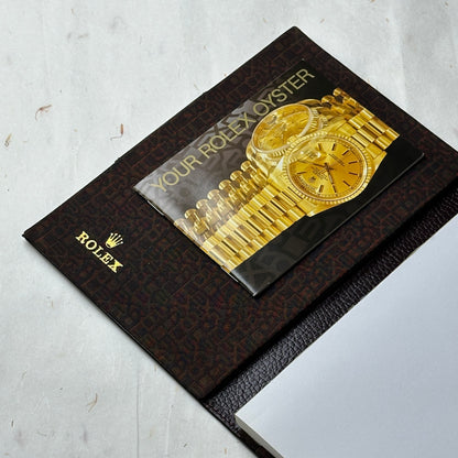 Rolex Burgundy Caviar Leather Notebook For Exquisite Writing Experience | Luxury Craftsmanship