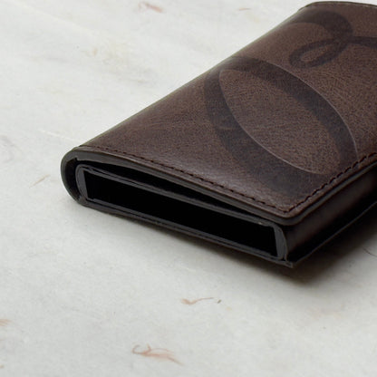 Breitling Heritage Brown Leather Card Holder For Business Professionals | Sleek & Stylish Choice