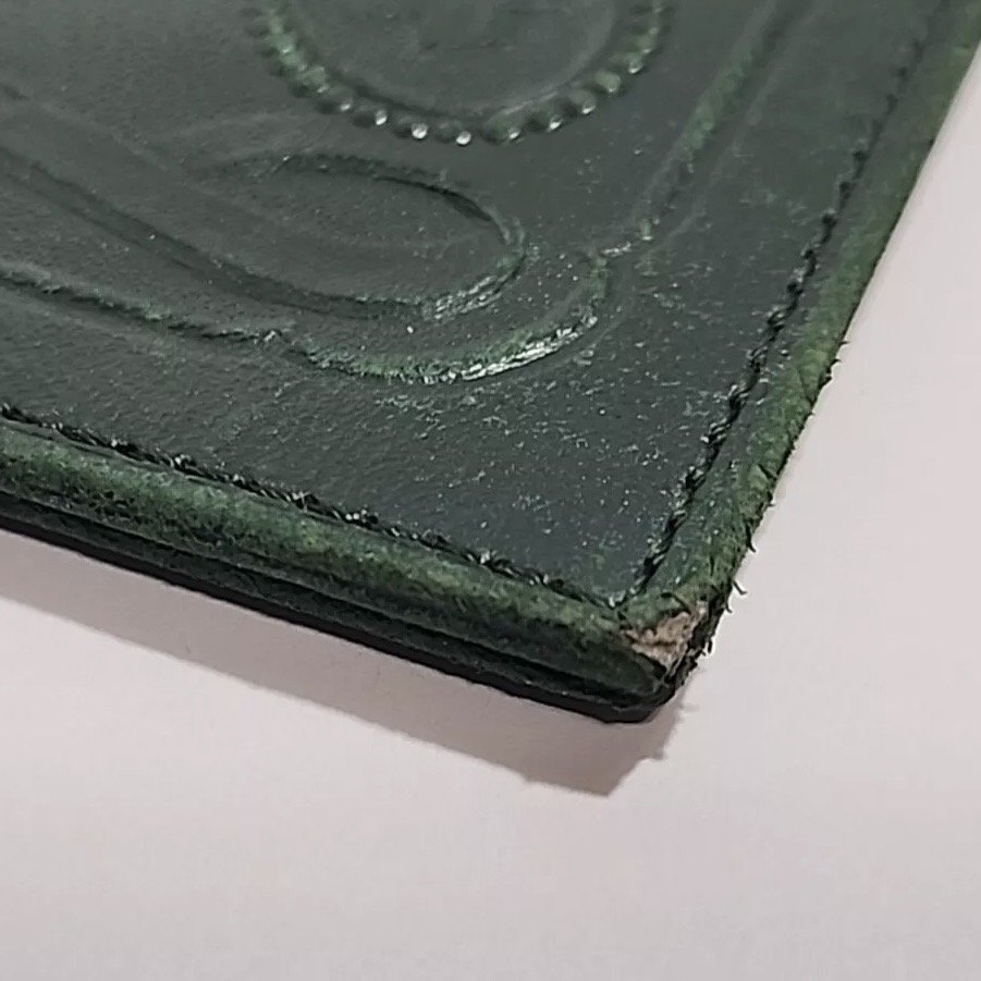 Vintage 1950S-60S Rolex Green Leather Passport Wallet | Classic Luxury Statement