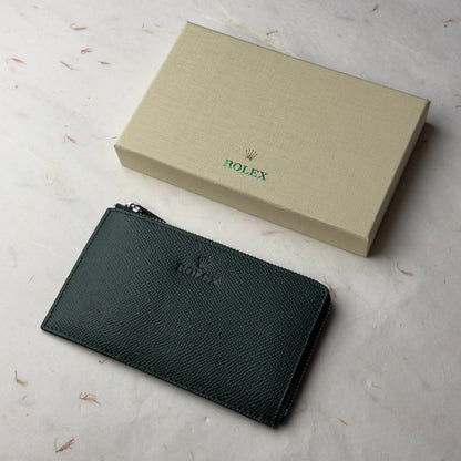 Rolex Verdant Leather Wallet For Collectors | Chrono Prestige