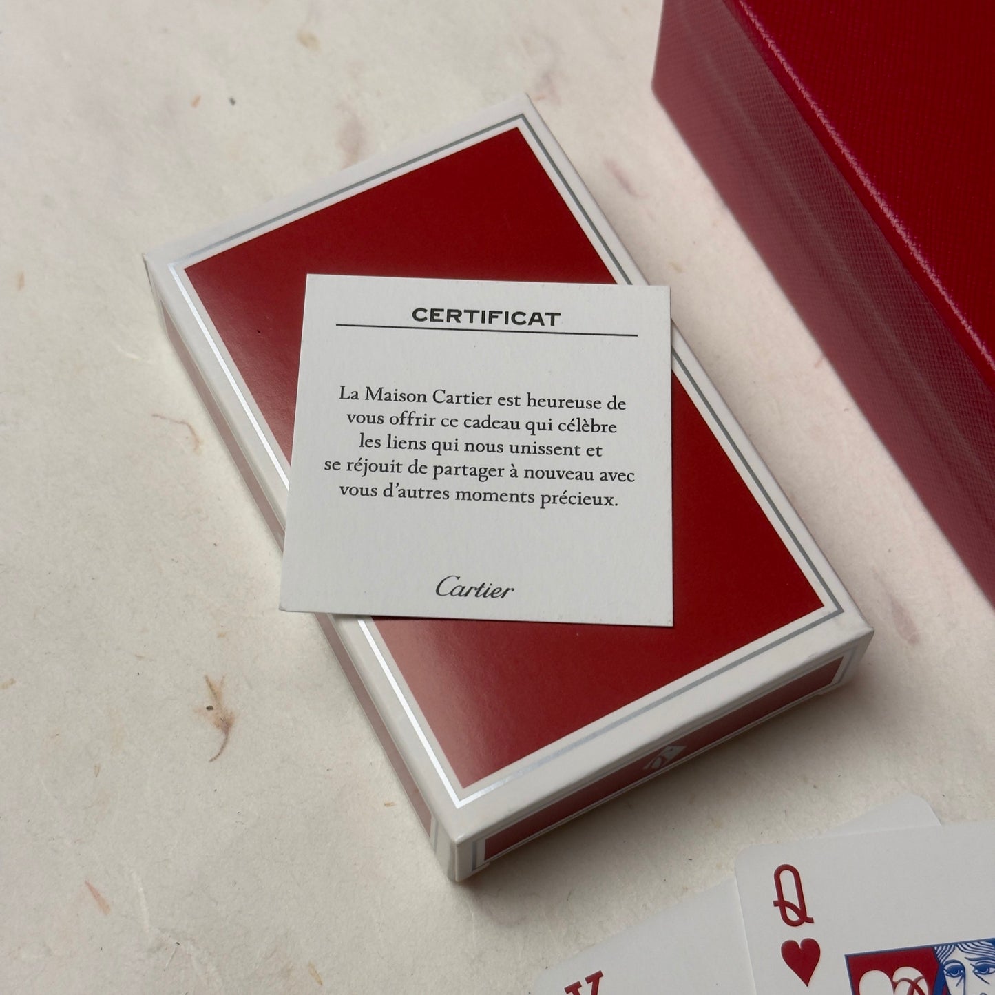 Cartier Red And Black Playing Cards Set - Luxury Collectible By Chrono