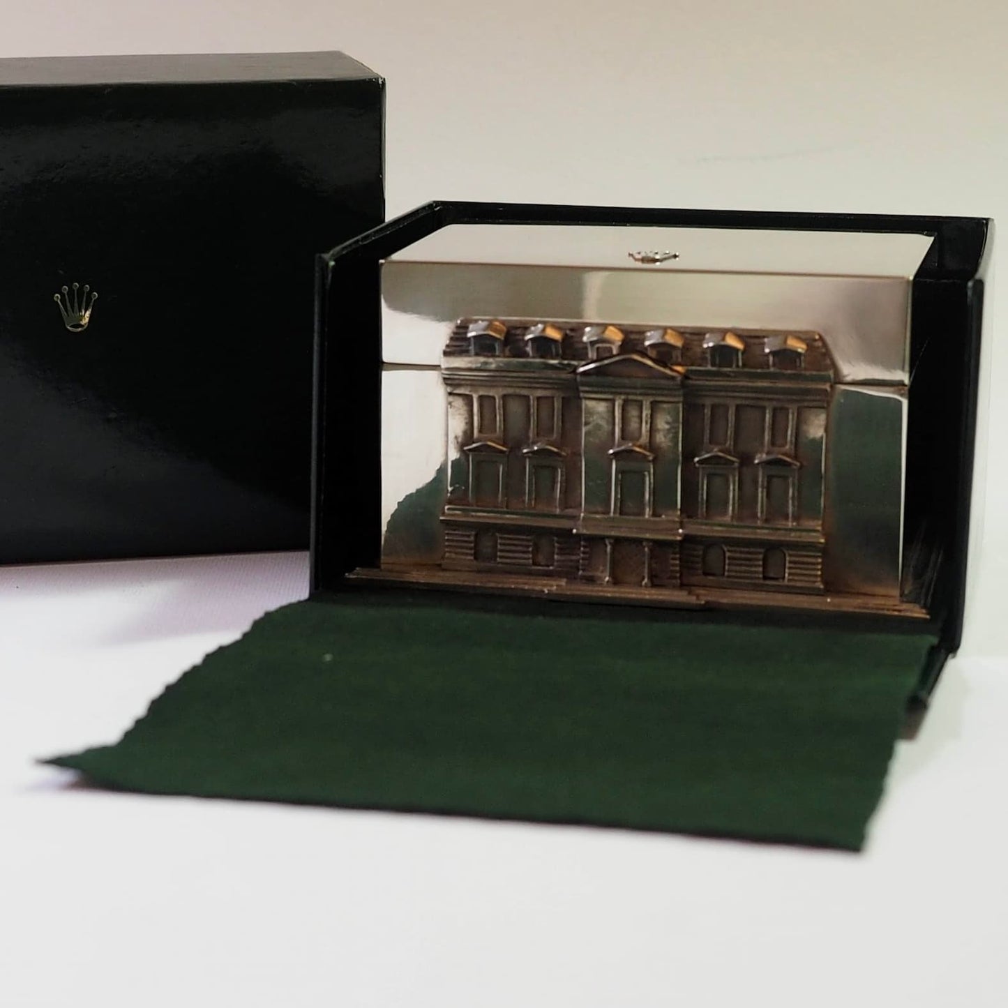 Sterling Silver Box Depicting Paris Rolex Headquarters | Limited Edition Collectible