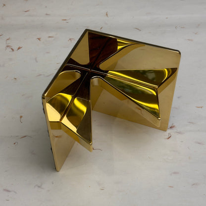 Vacheron Constantin Mirrored Brass Bookends Set For Elegant Office Decor | Luxetime