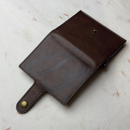 Breitling Heritage Brown Leather Card Holder For Business Professionals | Sleek & Stylish Choice