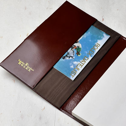 Rolex Masterstroke Leather Notebook For Luxury Timekeeping | Luxetime