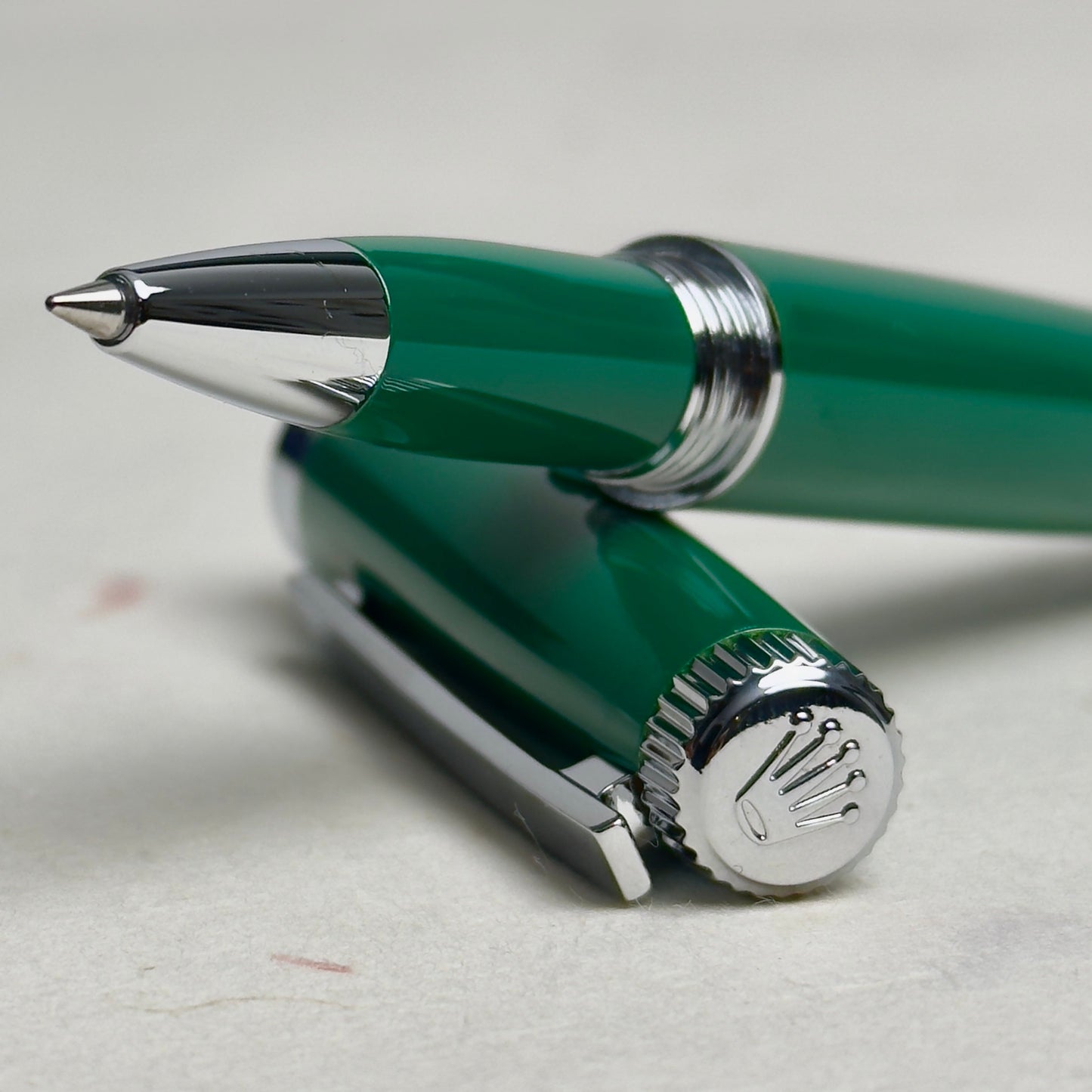 Rolex Green Rollerball Pen For Vips | Baselworld Exclusive Vip Gift