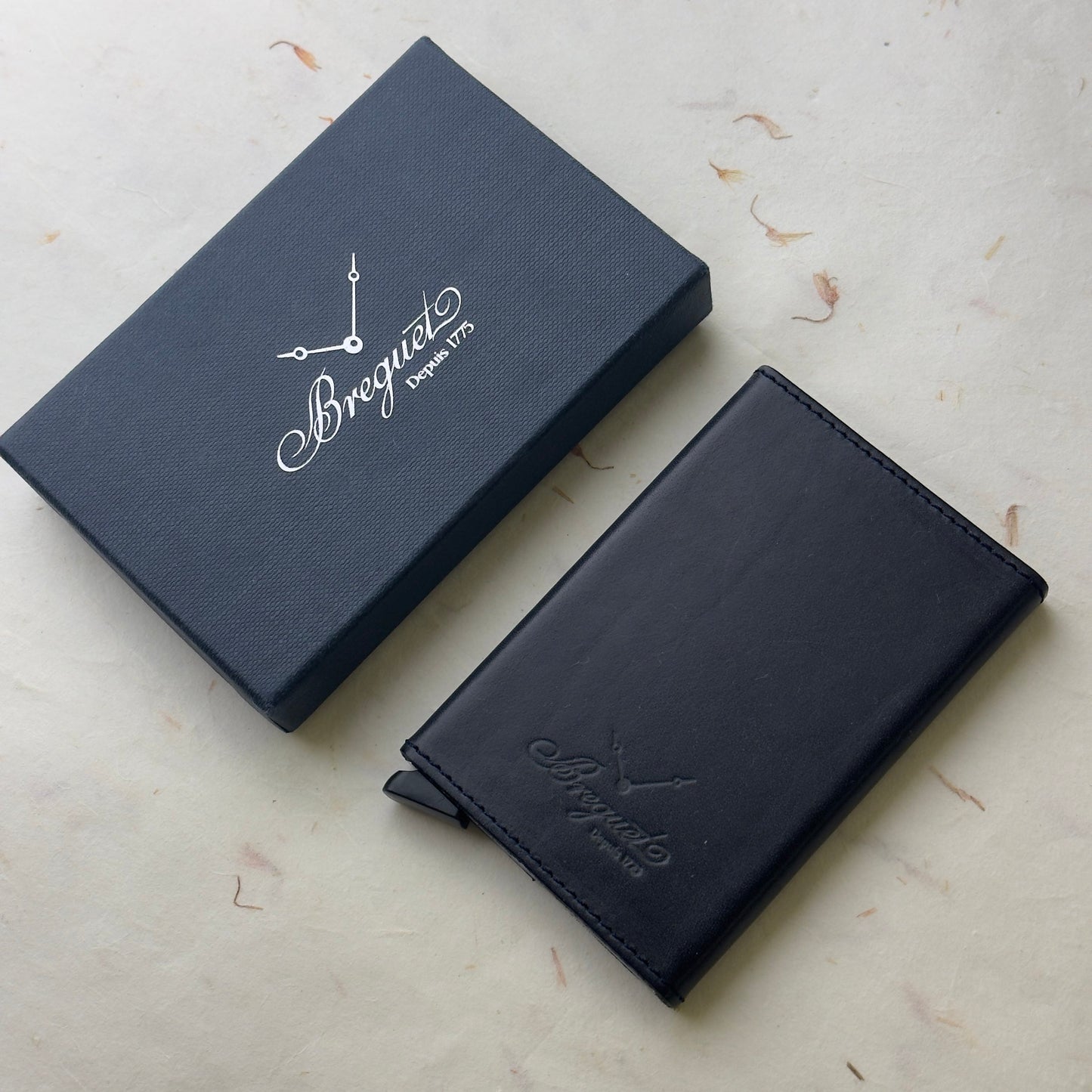 Breguet Élite Blue Leather Cardholder For Business And Credit Cards | Elegant Essential For Professionals