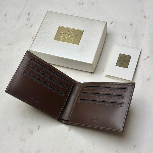 Omega Brown Leather Bifold Wallet For Style Enthusiasts | Luxeleather