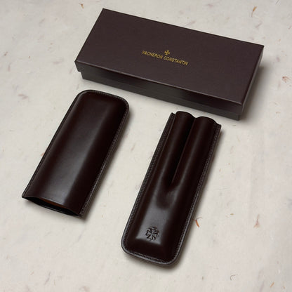 Vacheron Constantin Brown Leather Cigar Case For Discerning Cigar Aficionados