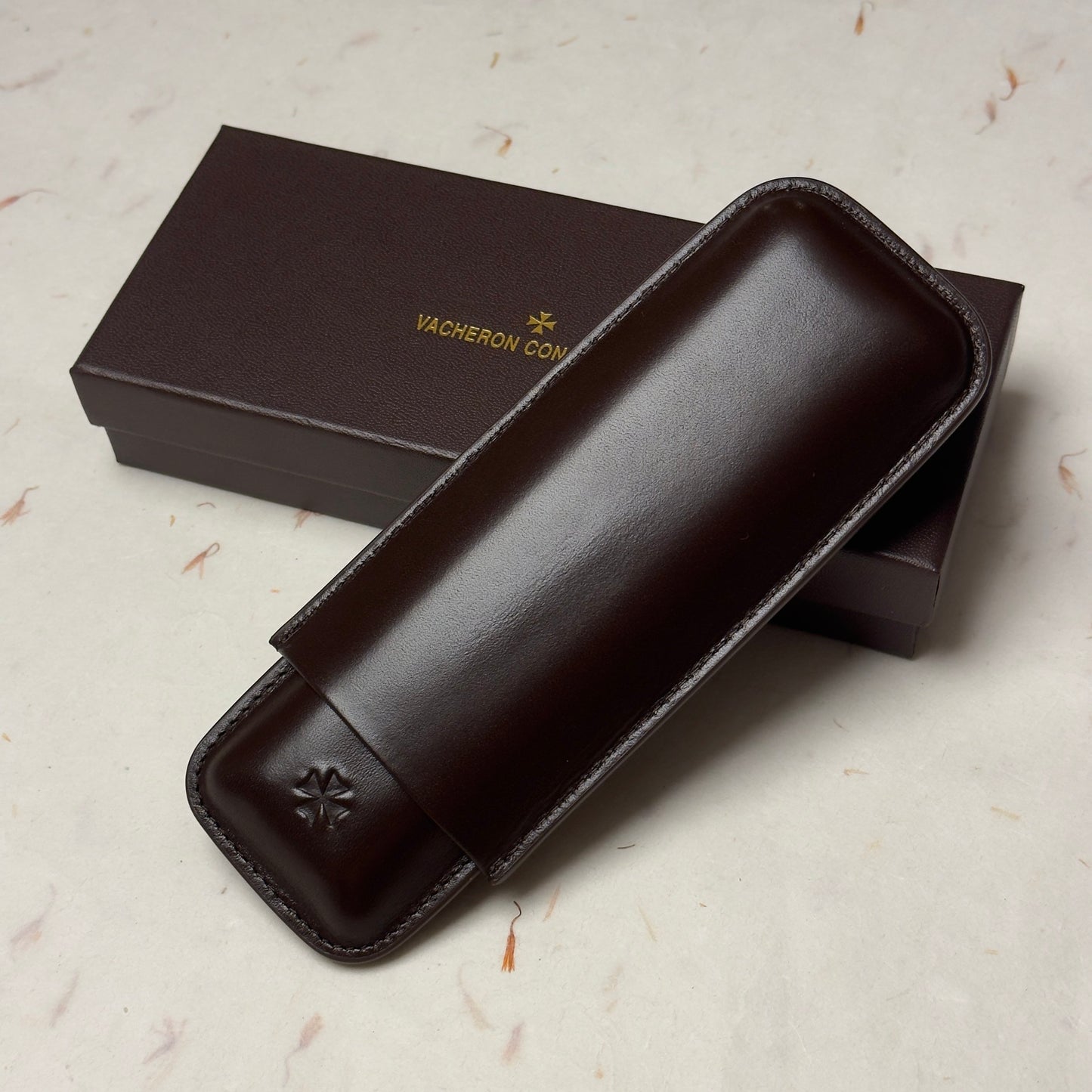 Vacheron Constantin Maltese Leather Cigar Case Set For Luxury Cigar Storage | Elegant Accessory For Discerning Aficionados