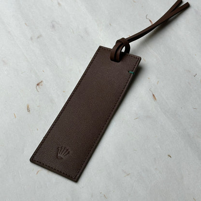 Rolex Brown Leather Bookmark For Luxury Reading | Elegant Addition To Your Collection