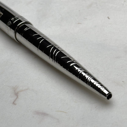 Rolex Silver Platinum Wave Ripple Pen For Vips | Luxury Writing Accessory