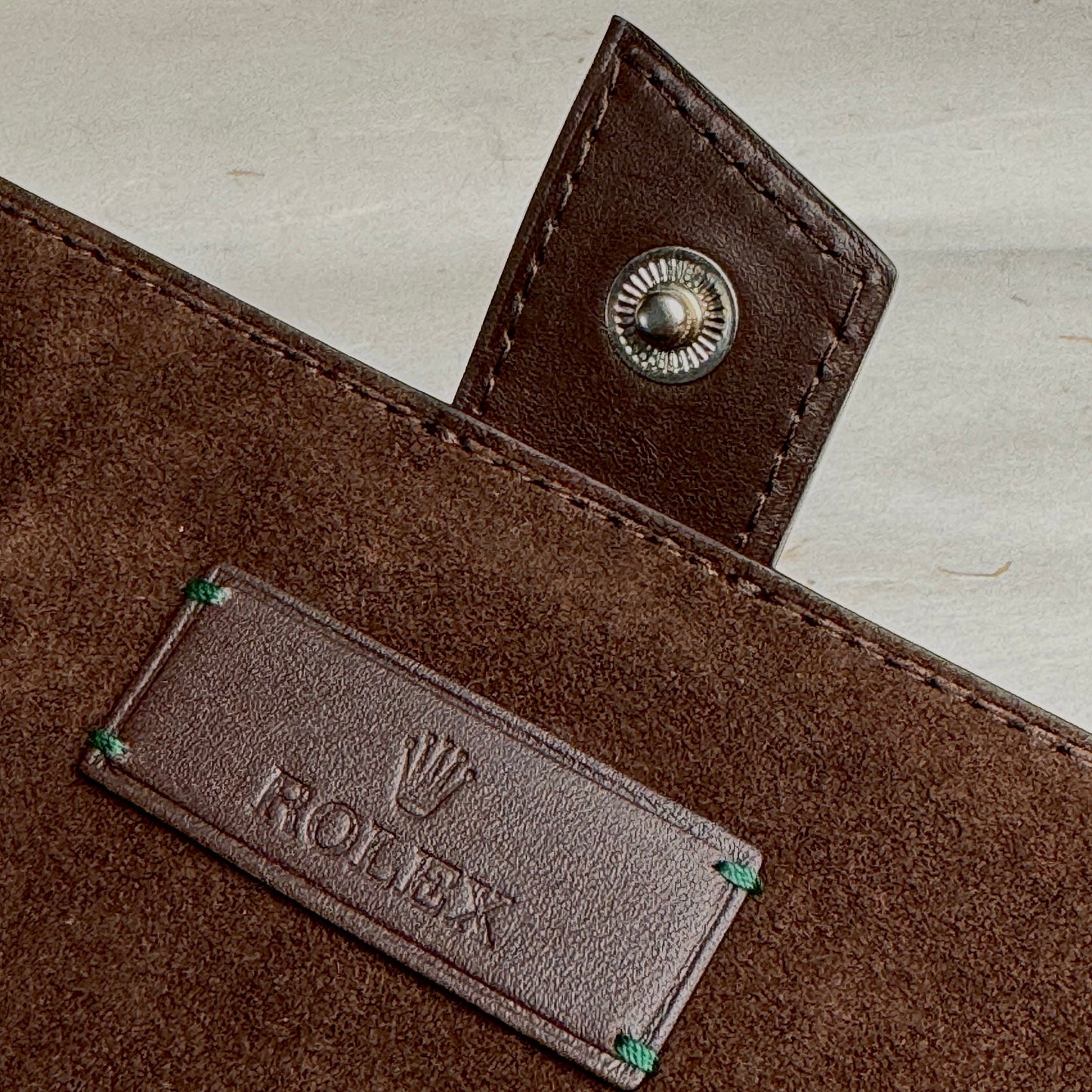 Rolex Brown Leather Trio Watch Travel Case For Rolex Watches | Luxury Storage Solution For Timepiece Enthusiasts