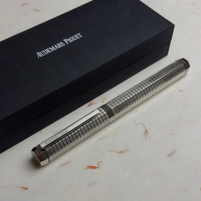 Audemars Piguet Silver Ballpoint Pen With Removable Cap | Royal Oak Luxury Writing Instrument