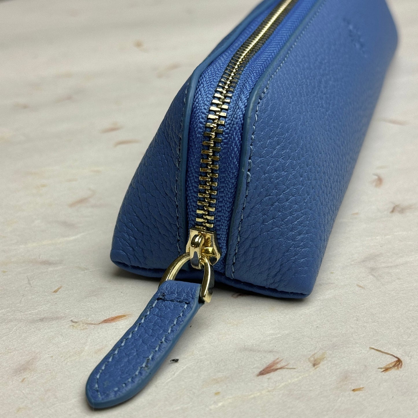 Patek Philippe Racing Blue Leather Pencil Case For Stylish Organization | Made In Italy