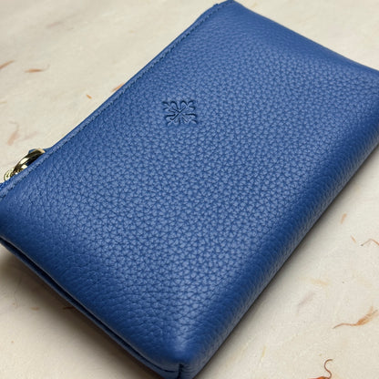 Patek Philippe Racing Blue Leather Zip Wallet For Calatrava Collection | Stylish Vip Accessory