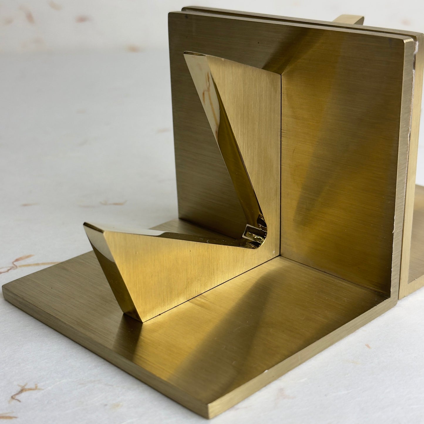 Vacheron Constantin Brass Bookends Set For Elegant Office Decor | Luxetime