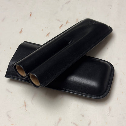 Vacheron Constantin Black Leather Cigar Case For Discerning Cigar Enthusiasts