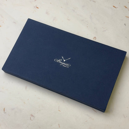 Breguet Blue Leather Long Wallet For Stylish Organization