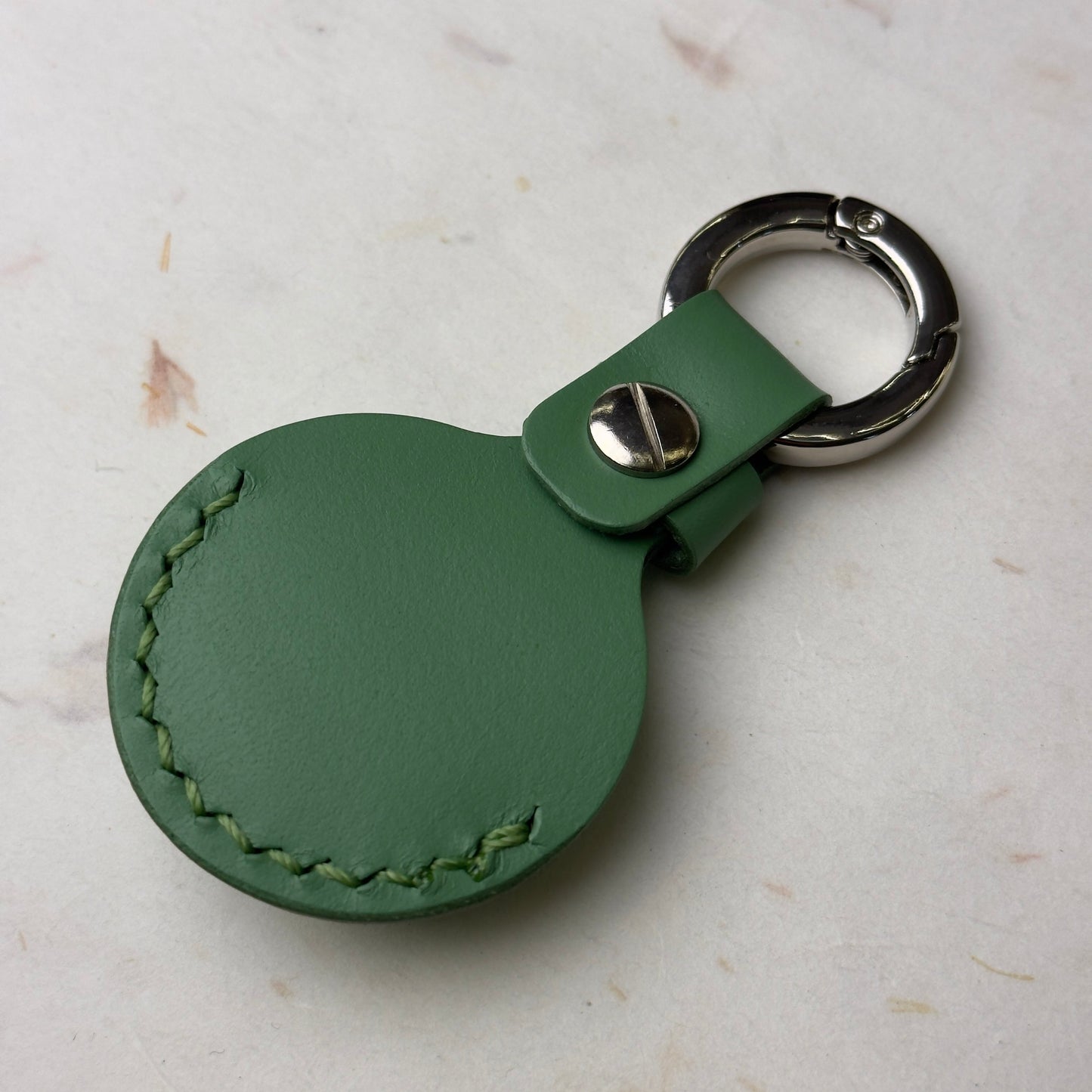 Breitling Green Leather Keychain For Stylish Key Carrying | Luxurious Key Holder