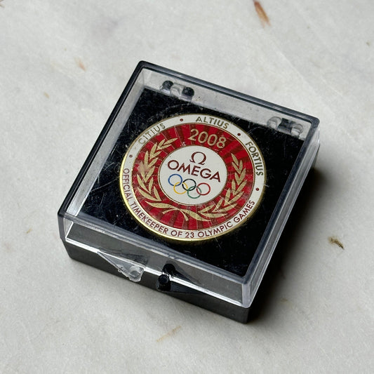 Omega 2008 Olympic Games Commemorative Pin | Limited Edition Collectible For Olympic History Enthusiasts