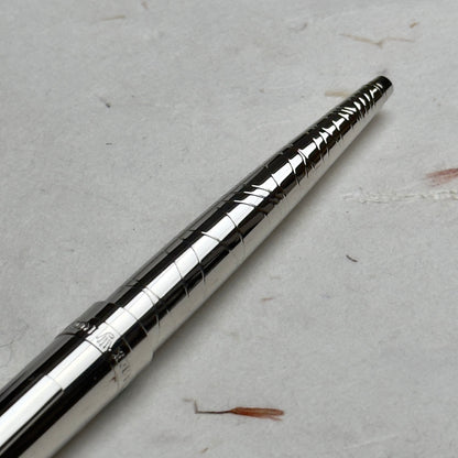 Rolex Silver Platinum Wave Ripple Pen For Vips | Luxury Writing Accessory