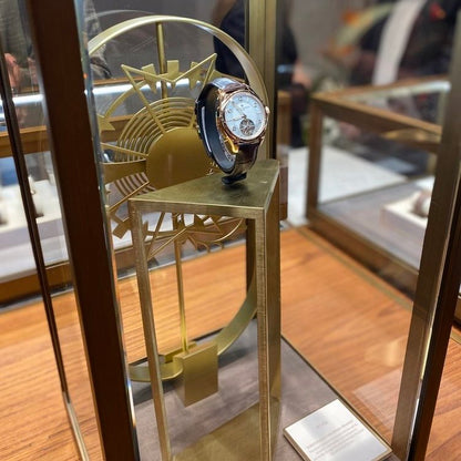 Vacheron Constantin Brass Frame Exhibition Display For Watch Collectors | Elegant Showcase Piece For Timepiece Enthusiasts