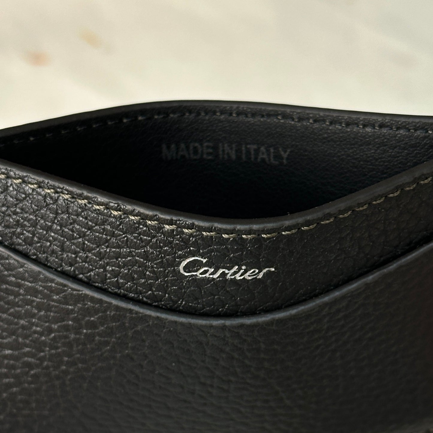 Cartier Black Leather Card Holder For Discerning Luxury Collectors | Cartier