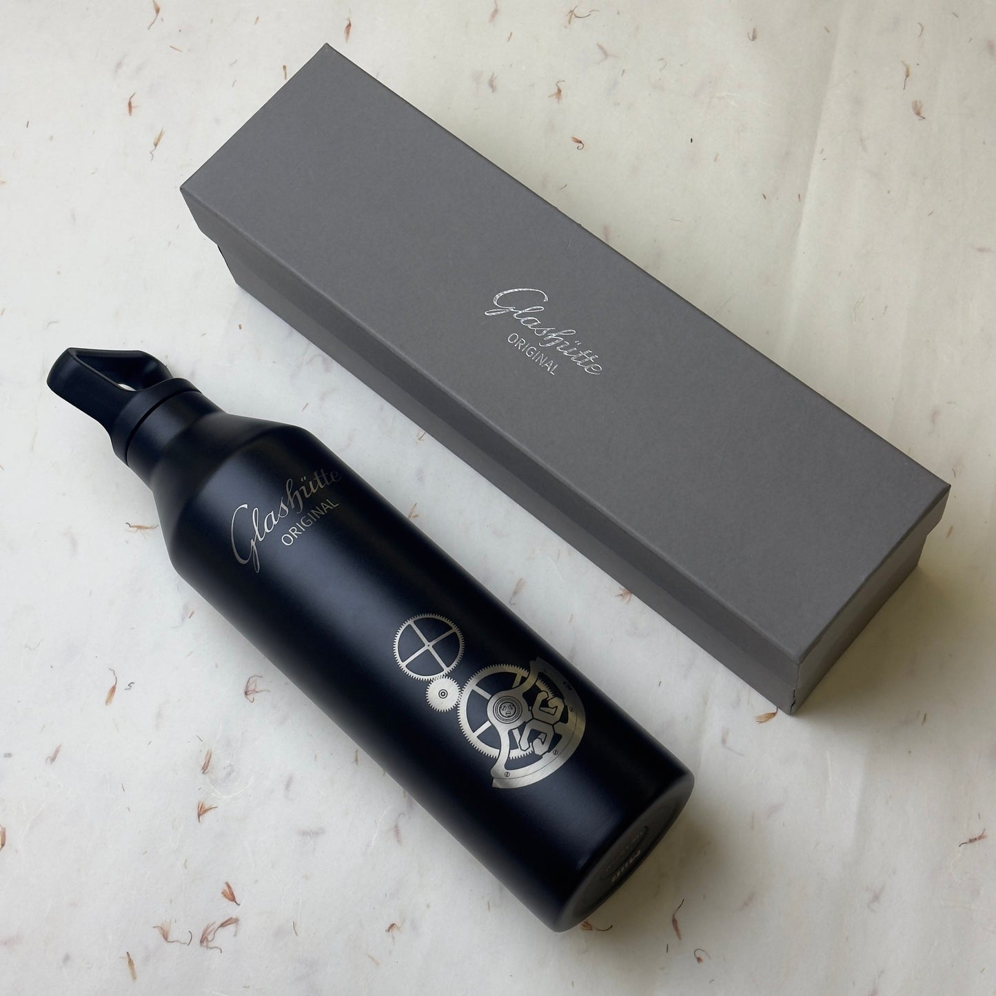 Glashütte Original X Miir Black Bottle For Travel | Durable Elegance