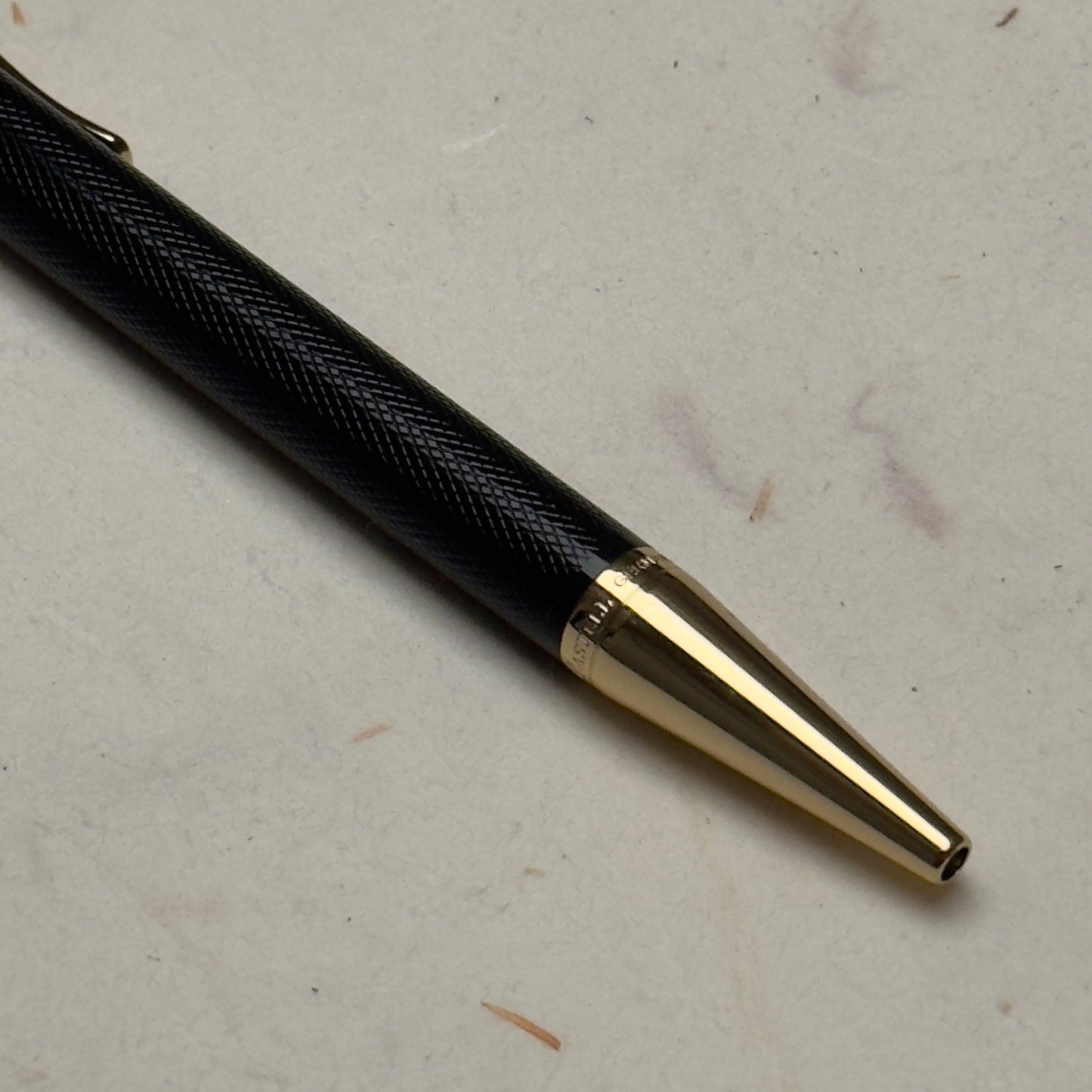 Patek Philippe Black Ballpoint Pen With Leather Pouch And Box | Luxury Writing Instrument