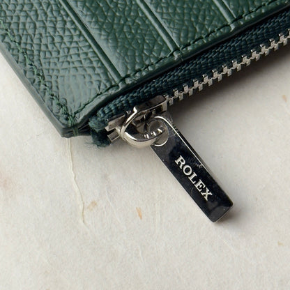 Rolex Verdant Leather Wallet For Collectors | Chrono Prestige