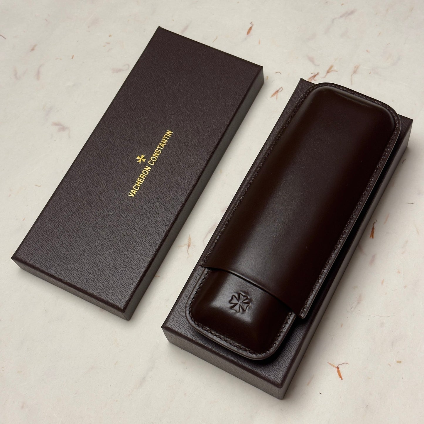 Vacheron Constantin Maltese Leather Cigar Case Set For Luxury Cigar Storage | Elegant Accessory For Discerning Aficionados