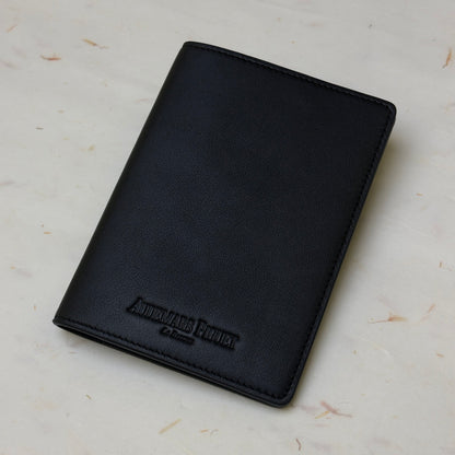 Audemars Piguet Black Leather Passport Holder For Stylish Travel | Elegant Travel Companion