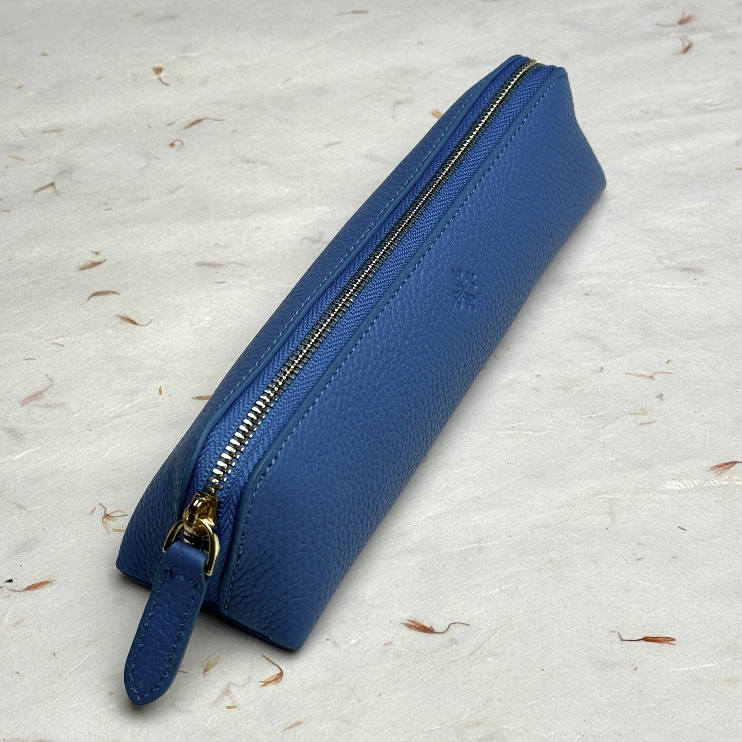 Patek Philippe Racing Blue Leather Pencil Case For Stylish Organization | Made In Italy