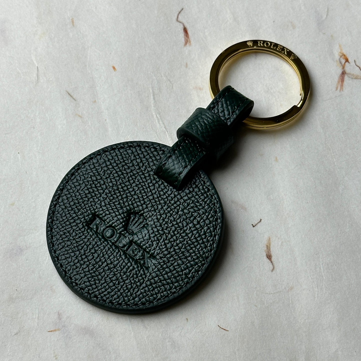 Rolex Green Caviar Leather Keychain For Rolex | Luxurious Elegance