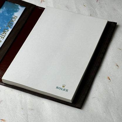 Rolex Masterstroke Leather Notebook For Luxury Timekeeping | Luxetime