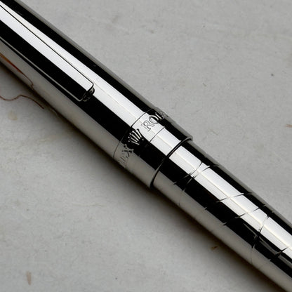 Rolex Silver Platinum Wave Ripple Pen For Vips | Luxury Writing Accessory