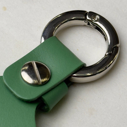 Breitling Green Leather Keychain For Stylish Key Carrying | Luxurious Key Holder