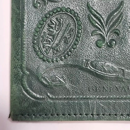 Vintage 1950S-60S Rolex Green Leather Passport Wallet | Classic Luxury Statement