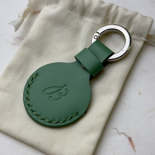 Breitling Green Leather Keychain For Stylish Key Carrying | Luxurious Key Holder