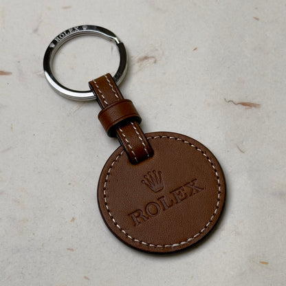 Rolex Brown Leather Keychain For Luxury Enthusiasts | Timeless Elegance And Craftsmanship