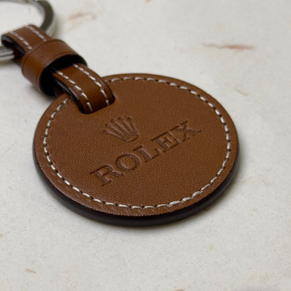 Rolex Brown Leather Keychain For Luxury Enthusiasts | Timeless Elegance And Craftsmanship